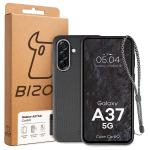 Carcasa Bizon CarbO cu MagSafe si Wrist Strap compatibila cu Samsung Galaxy A37 5G, Negru 7 - lerato.ro