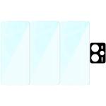 Set protectie 4in1 Bizon Glass Clear Pack, 3 folii sticla ecran + 1 folie sticla camera foto, compatibil cu Realme 14 5G / 14T 5G, Transparent 7 - lerato.ro