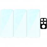 Set protectie 4in1 Bizon Glass Clear Pack, 3 folii sticla ecran + 1 folie sticla camera foto, compatibil cu Xiaomi Poco F8 Ultra, Transparent 7 - lerato.ro