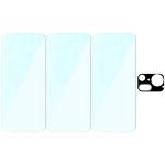 Set protectie 4in1 Bizon Glass Clear Pack, 3 folii sticla ecran + 1 folie sticla camera foto, compatibil cu Nothing Phone (4a) Pro, Transparent 7 - lerato.ro