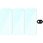 Set protectie 4in1 Bizon Glass Clear Pack, 3 folii sticla ecran + 1 folie sticla camera foto, compatibil cu Google Pixel 10a, Transparent 7 - lerato.ro