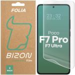 Set 2 folii protectie Bizon Glass Hydrogel compatibile cu Xiaomi Poco F7 Pro / F7 Ultra, Transparent 2 - lerato.ro
