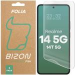 Set 2 folii protectie Bizon Glass Hydrogel compatibile cu Realme 14 5G / 14T 5G, Transparent 2 - lerato.ro