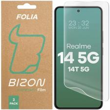 Set 2 folii protectie Bizon Glass Hydrogel compatibile cu Realme 14 5G / 14T 5G, Transparent