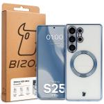 Carcasa cu protectie pentru camera Bizon GuardO cu MagSafe compatibila cu Samsung Galaxy S25 Ultra, Transparent / Albastru 6 - lerato.ro