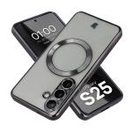 Carcasa cu protectie pentru camera Bizon GuardO cu MagSafe compatibila cu Samsung Galaxy S25, Transparent / Negru 3 - lerato.ro