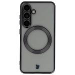 Carcasa cu protectie pentru camera Bizon GuardO cu MagSafe compatibila cu Samsung Galaxy S25, Transparent / Negru 2 - lerato.ro