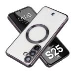 Carcasa cu protectie pentru camera Bizon GuardO cu MagSafe compatibila cu Samsung Galaxy S25 FE, Transparent / Negru 3 - lerato.ro