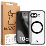 Carcasa cu protectie pentru camera Bizon GuardO cu MagSafe compatibila cu Google Pixel 10a, Transparent / Negru 6 - lerato.ro