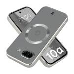 Carcasa cu protectie pentru camera Bizon GuardO cu MagSafe compatibila cu Google Pixel 10a, Clear / Silver 3 - lerato.ro