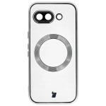 Carcasa cu protectie pentru camera Bizon GuardO cu MagSafe compatibila cu Google Pixel 10a, Clear / Silver 2 - lerato.ro