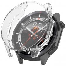 Oppo Watch, Carcasa cu protectie ecran BizonMobile Felipe compatibila cu OnePlus Watch 3 / Oppo Watch X2, Transparent, lerato.ro