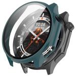 Carcasa cu protectie ecran din sticla securizata BizonMobile compatibila cu OnePlus Watch 3 / Oppo Watch X2, Verde 2 - lerato.ro