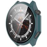 Carcasa cu protectie ecran din sticla securizata BizonMobile compatibila cu OnePlus Watch 3 / Oppo Watch X2, Verde 6 - lerato.ro