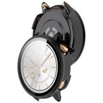 Carcasa cu protectie ecran din sticla securizata BizonMobile compatibila cu OnePlus Watch 3 43mm, Negru 5 - lerato.ro