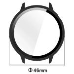 Carcasa cu protectie ecran din sticla securizata BizonMobile compatibila cu OnePlus Watch 3 43mm, Negru 3 - lerato.ro