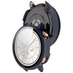 Carcasa cu protectie ecran din sticla securizata BizonMobile compatibila cu OnePlus Watch 3 43mm, Dark Blue 5 - lerato.ro