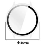 Carcasa cu protectie ecran din sticla securizata BizonMobile compatibila cu OnePlus Watch 3 43mm, Transparent 3 - lerato.ro