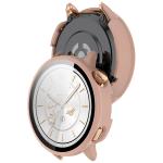 Carcasa cu protectie ecran din sticla securizata BizonMobile compatibila cu OnePlus Watch 3 43mm, Roz 5 - lerato.ro