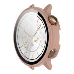 Carcasa cu protectie ecran din sticla securizata BizonMobile compatibila cu OnePlus Watch 3 43mm, Roz 6 - lerato.ro