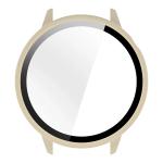 Carcasa cu protectie ecran din sticla securizata BizonMobile compatibila cu OnePlus Watch 3 43mm, Bej 9 - lerato.ro