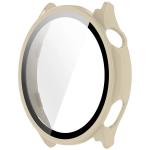 Carcasa cu protectie ecran BizonMobile Adamo compatibila cu OnePlus Watch Lite 45 mm / Oppo Watch S 45 mm, Bej 4 - lerato.ro