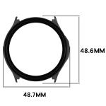Carcasa cu protectie ecran BizonMobile Adamo compatibila cu OnePlus Watch Lite 45 mm / Oppo Watch S 45 mm, Negru 3 - lerato.ro
