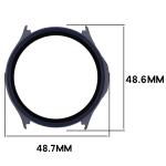 Carcasa cu protectie ecran BizonMobile Adamo compatibila cu OnePlus Watch Lite 45 mm / Oppo Watch S 45 mm, Dark Blue 3 - lerato.ro