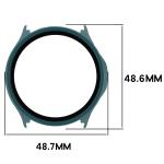 Carcasa cu protectie ecran BizonMobile Adamo compatibila cu OnePlus Watch Lite 45 mm / Oppo Watch S 45 mm, Verde 3 - lerato.ro
