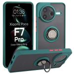 Carcasa Bizon Hybrid Ring compatibila cu Xiaomi Poco F7 Pro, Verde 3 - lerato.ro