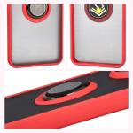 Carcasa Bizon Hybrid Ring compatibila cu Xiaomi Poco F7 Pro, Rosu 5 - lerato.ro
