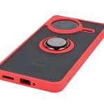 Carcasa Bizon Hybrid Ring compatibila cu Xiaomi Poco F7 Pro, Rosu 6 - lerato.ro
