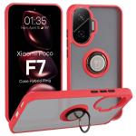 Carcasa Bizon Hybrid Ring compatibila cu Xiaomi Poco F7, Rosu 3 - lerato.ro
