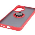 Carcasa Bizon Hybrid Ring compatibila cu Xiaomi Poco F7, Rosu 6 - lerato.ro