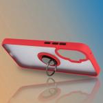 Carcasa Bizon Hybrid Ring compatibila cu Xiaomi Poco F7, Rosu 7 - lerato.ro