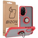 Carcasa Bizon Hybrid Ring compatibila cu Xiaomi Poco F7, Rosu 8 - lerato.ro