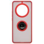 Carcasa Bizon Hybrid Ring compatibila cu Realme 14 Pro 5G, Rosu 2 - lerato.ro