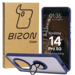 Carcasa Bizon Hybrid Ring compatibila cu Realme 14 Pro 5G, Albastru 3 - lerato.ro