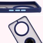 Carcasa Bizon Hybrid Ring compatibila cu Realme 14 Pro 5G, Albastru 4 - lerato.ro