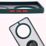Carcasa Bizon Hybrid Ring compatibila cu Realme 14 Pro 5G, Verde 4 - lerato.ro