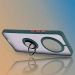 Carcasa Bizon Hybrid Ring compatibila cu Realme 14 Pro 5G, Verde 7 - lerato.ro