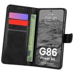 Husa flip cover Bizon Pocket compatibila cu Motorola Moto G86 Power 5G, Negru 3 - lerato.ro