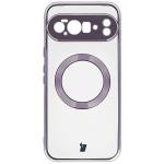 Carcasa Bizon EduardO cu MagSafe compatibila cu Google Pixel 10 Pro XL, Transparent / Violet 2 - lerato.ro