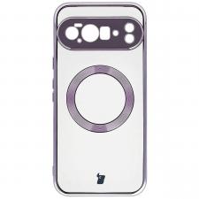 Huse si carcase Google Pixel 10 Pro XL 5G, Carcasa Bizon EduardO cu MagSafe compatibila cu Google Pixel 10 Pro XL, Transparent / Violet, lerato.ro