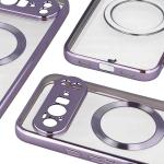 Carcasa Bizon EduardO cu MagSafe compatibila cu Google Pixel 10 Pro XL, Transparent / Violet 5 - lerato.ro