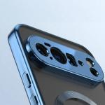 Carcasa Bizon EduardO cu MagSafe compatibila cu Google Pixel 10 Pro XL, Transparent / Albastru 4 - lerato.ro