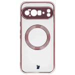 Carcasa Bizon EduardO cu MagSafe compatibila cu Google Pixel 10 Pro XL, Transparent / Roz 2 - lerato.ro
