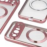 Carcasa Bizon EduardO cu MagSafe compatibila cu Google Pixel 10 Pro XL, Transparent / Roz 5 - lerato.ro