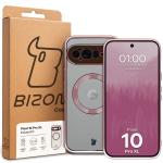 Carcasa Bizon EduardO cu MagSafe compatibila cu Google Pixel 10 Pro XL, Transparent / Roz 6 - lerato.ro
