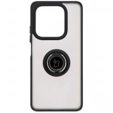 Huse si carcase Xiaomi , Carcasa Bizon Hybrid Ring compatibila cu Xiaomi Redmi Note 14 5G, Negru, lerato.ro